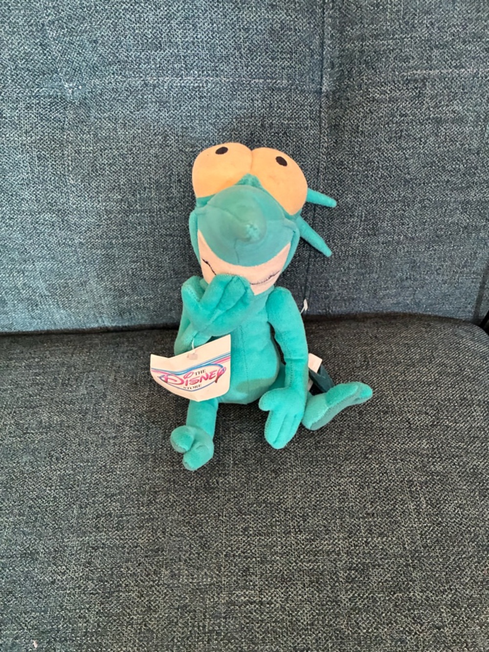 Disney Teal Plush Character with Pink-accent Tag